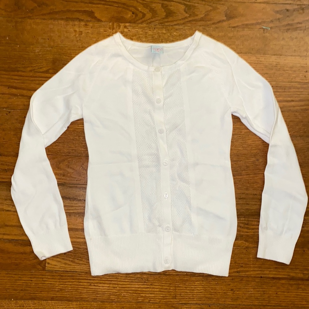 Winter White Button Down Cardigan